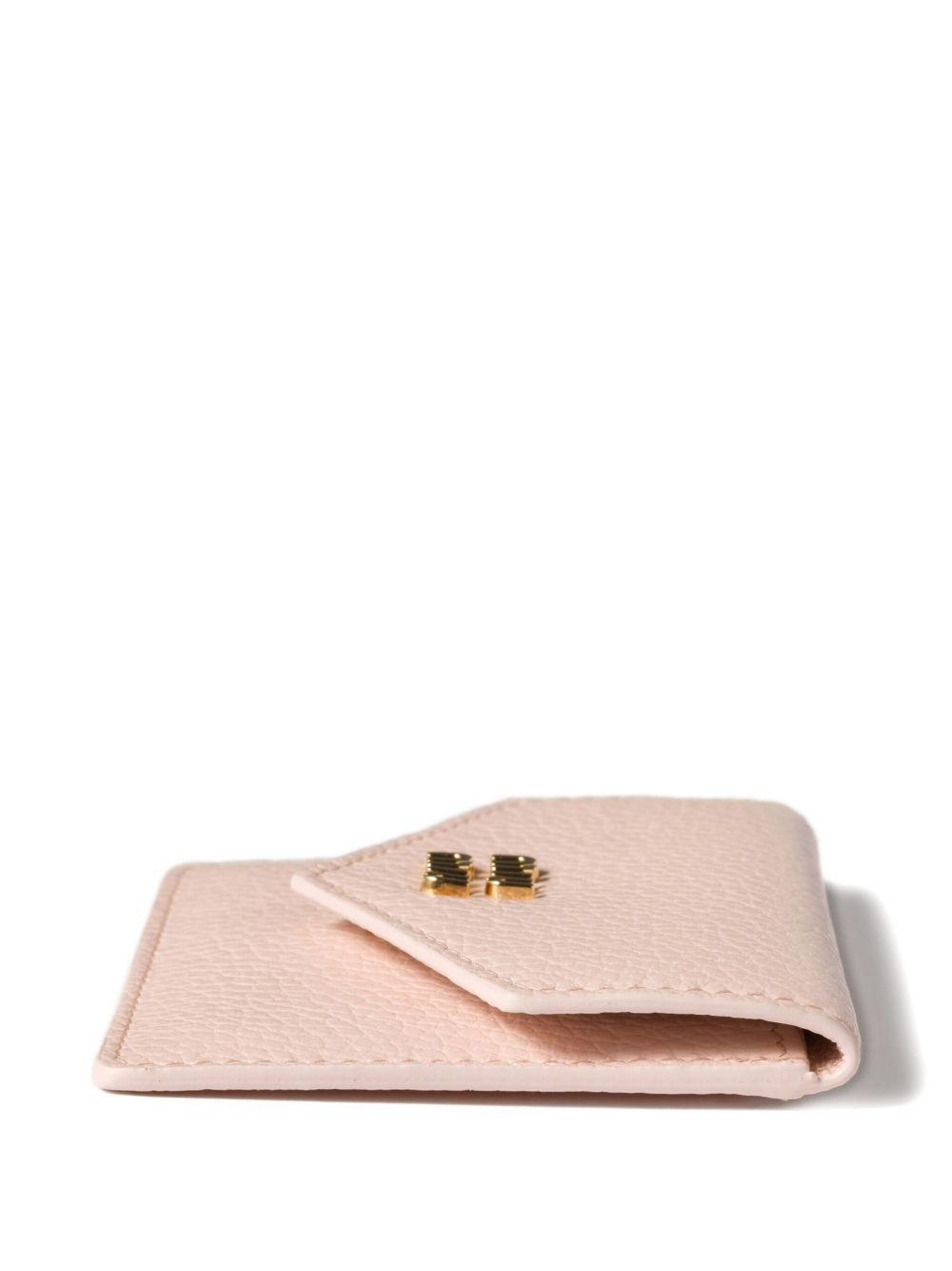 logo-plaque leather card holder Product Image