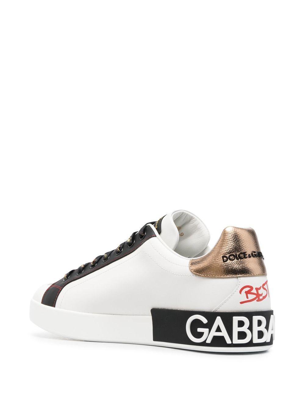 Portofino patch-detail leather sneakers Product Image