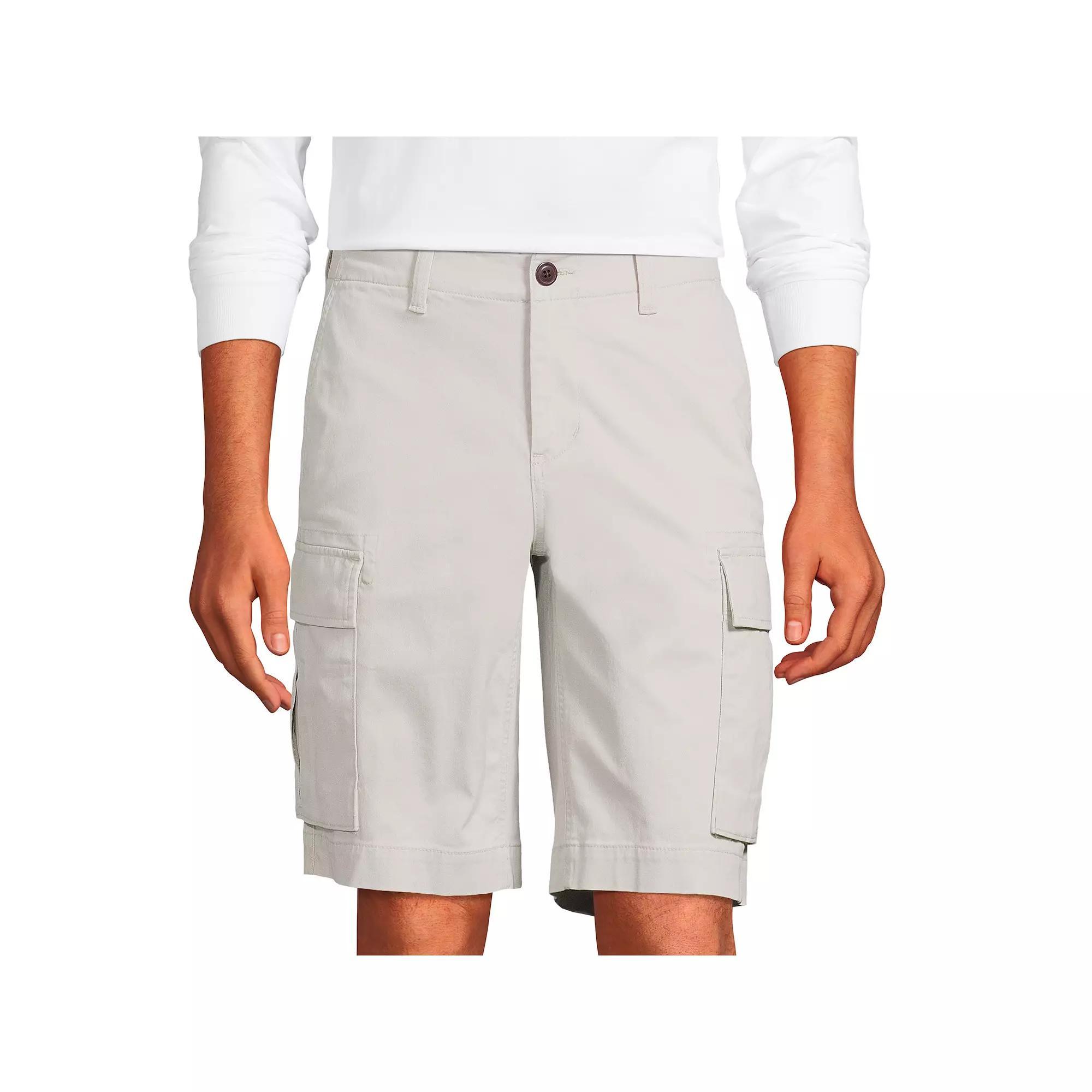 Men's Lands' End Comfort First Knockabout Cargo Shorts, Size: 34, Boulder Gray Product Image