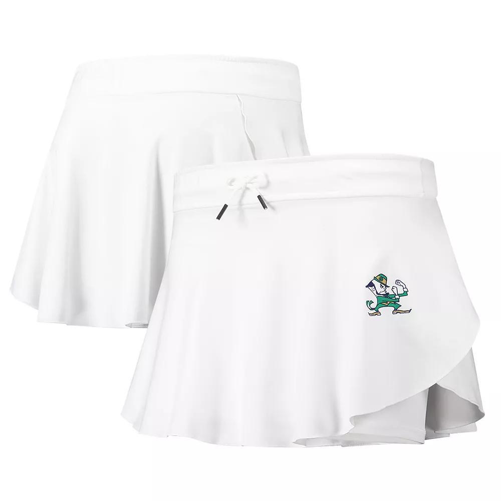 Women's Under Armour White Notre Dame Fighting Irish Gameday Split Soft Skort, Size: Medium Product Image