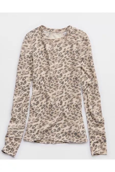 Aerie Essential Crew Layering T-Shirt Women's Product Image