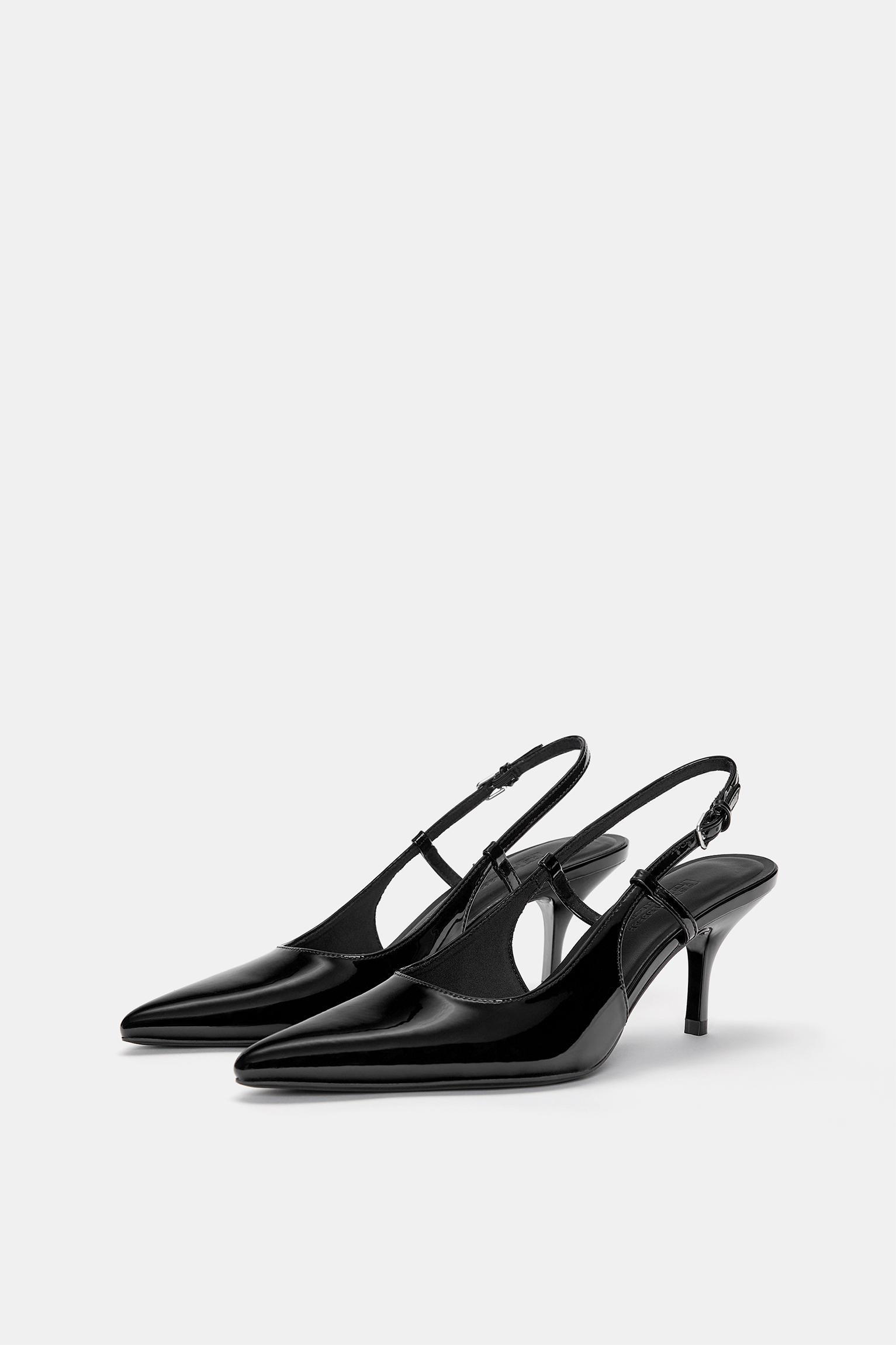 Faux patent leather high-heel shoes Product Image