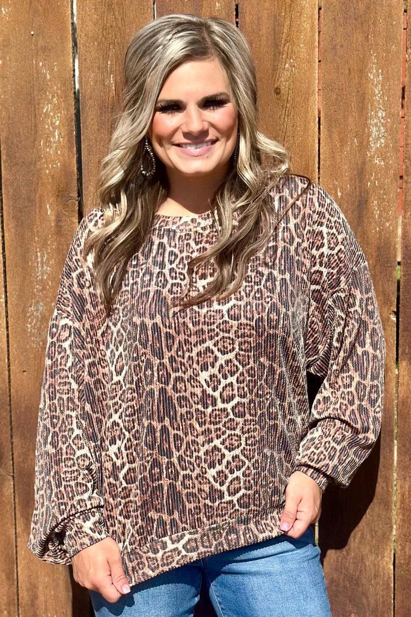 Sterling Kreek Hear Me Roar Sweater Top Product Image