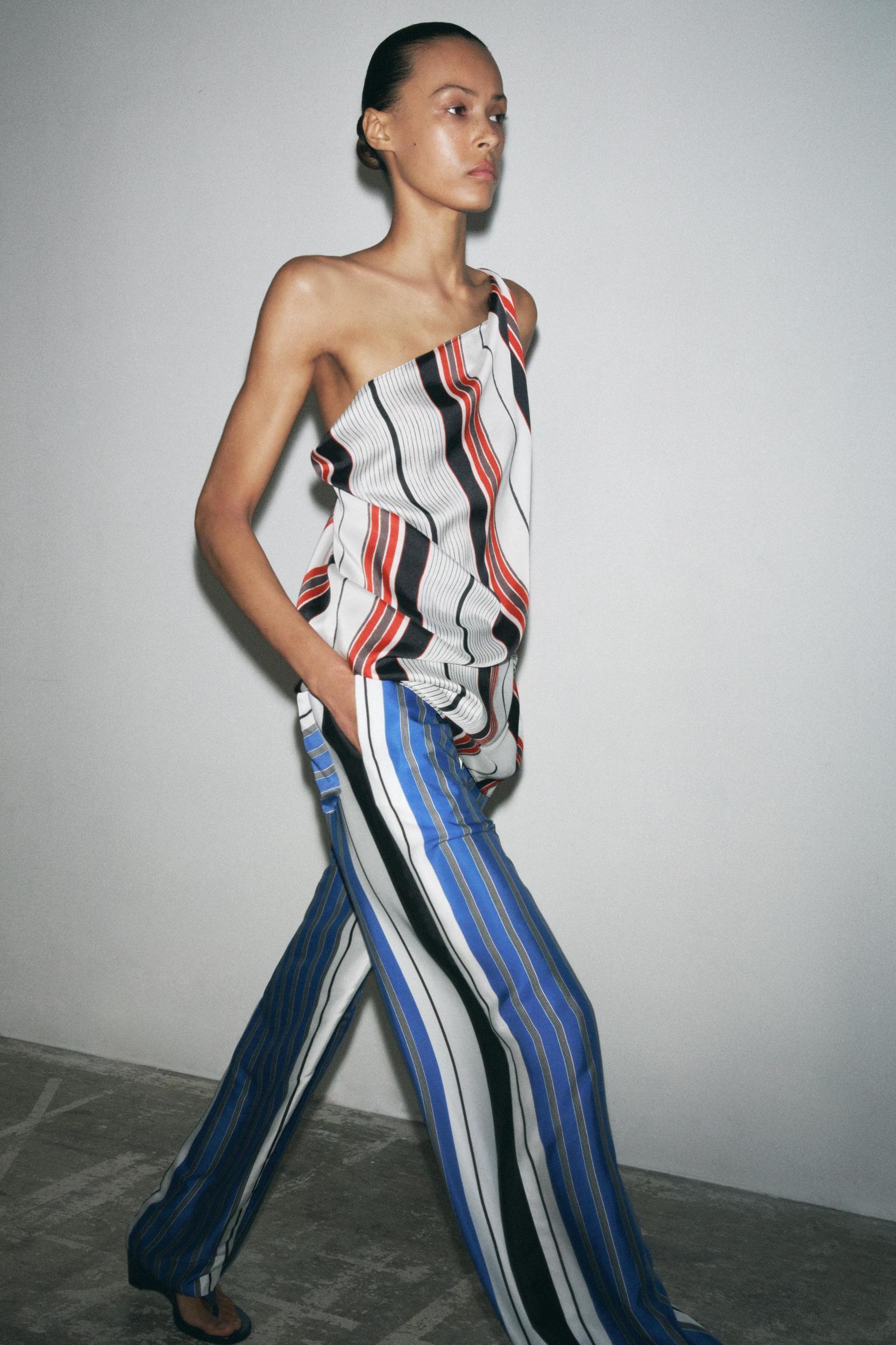 STRIPED PANTS ZW COLLECTION Product Image