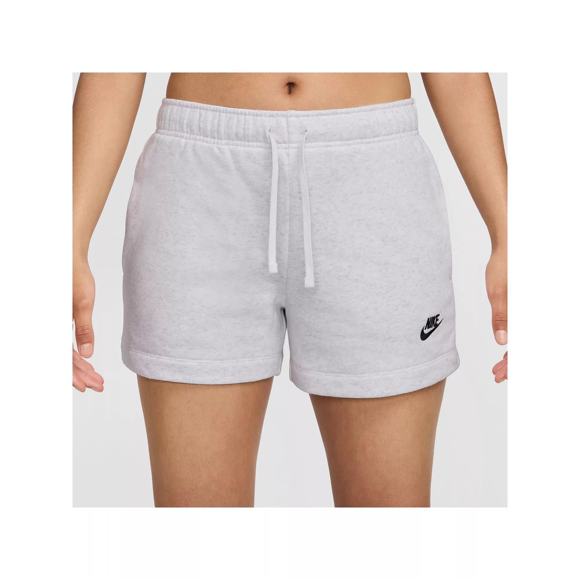 Women's Nike Sportswear Club Fleece Midrise Shorts, Size: XL, Birch Grey Product Image