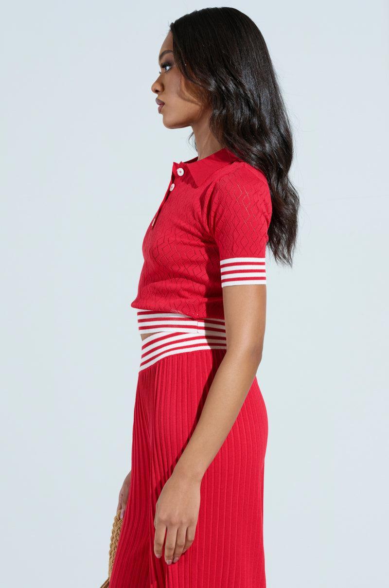 GET WITH IT CROP SWEATER Product Image