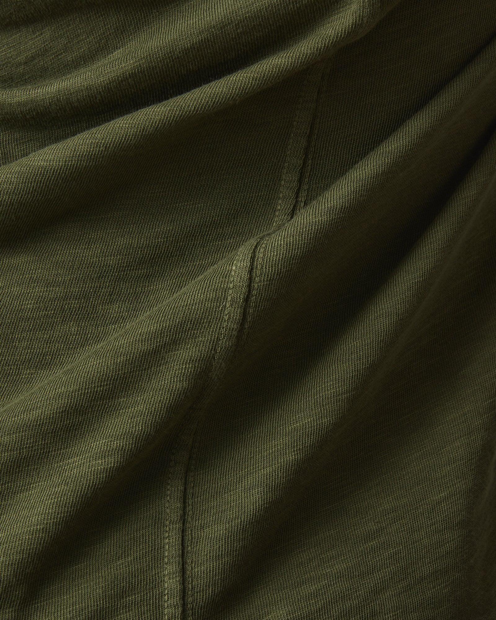 Premium Slub Crew Tee Long Sleeve - Moss Female Product Image