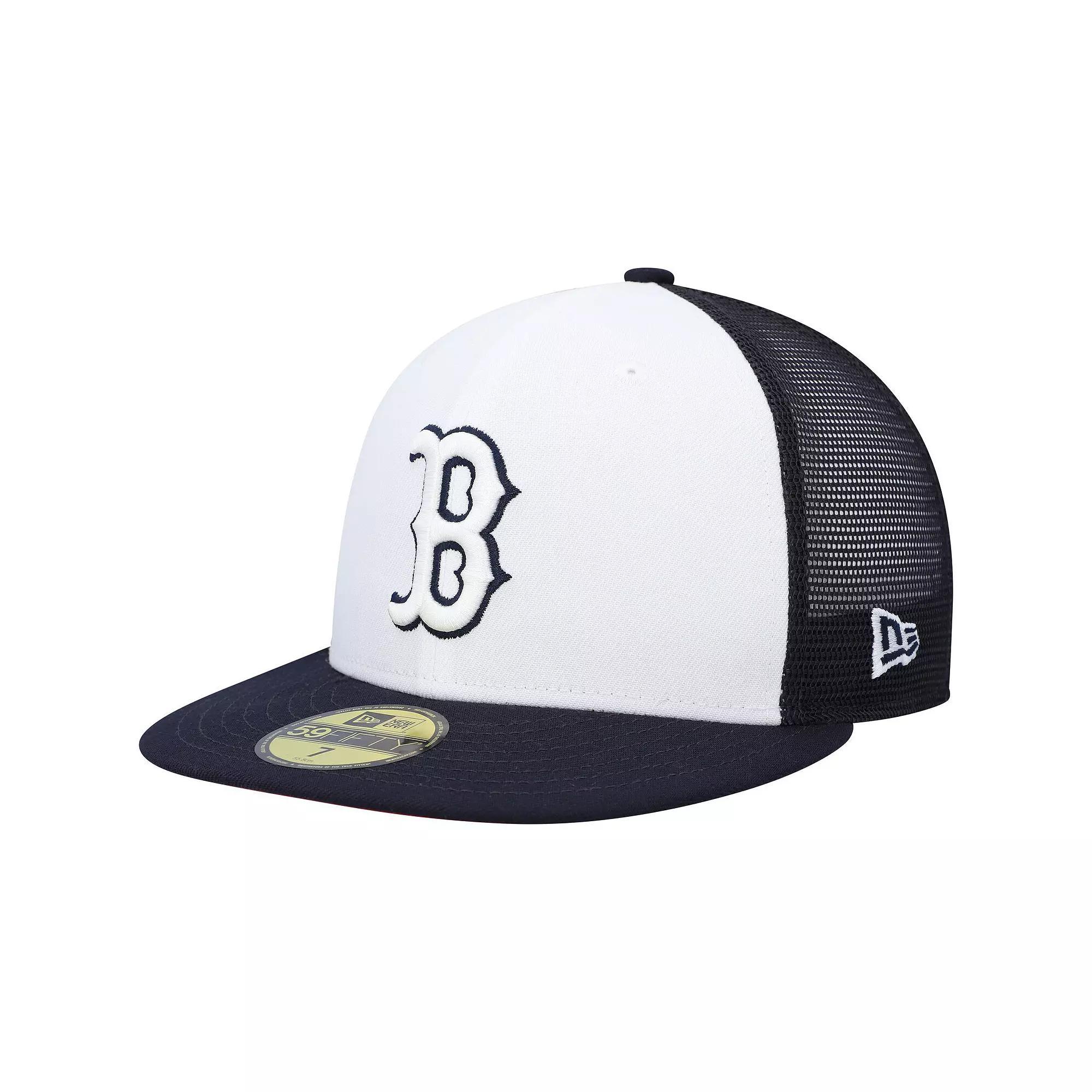 Men's New Era  Navy/White Boston Red Sox 2023 On-Field Batting Practice 59FIFTY Fitted Hat, Size: 7 1/8 Product Image