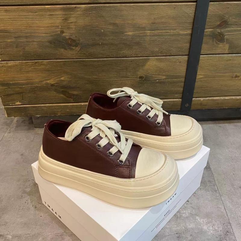 Lace-Up Platform Sneakers Product Image