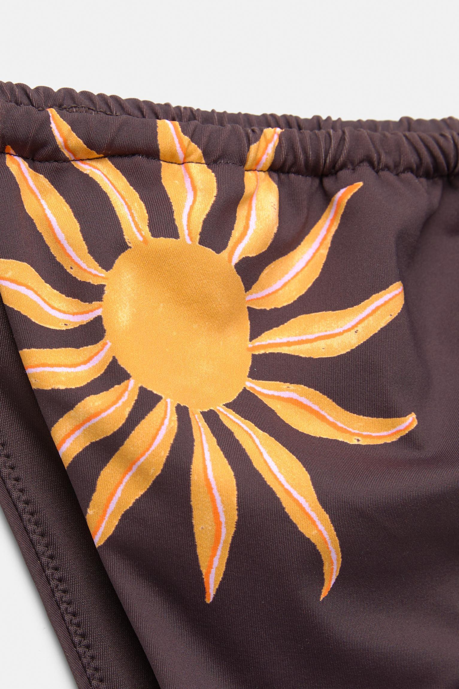 Gathered bikini bottoms with sun Product Image