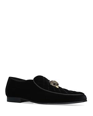 Kurt Geiger London Mens Hugh Quilted Suede Slip On Loafers Product Image