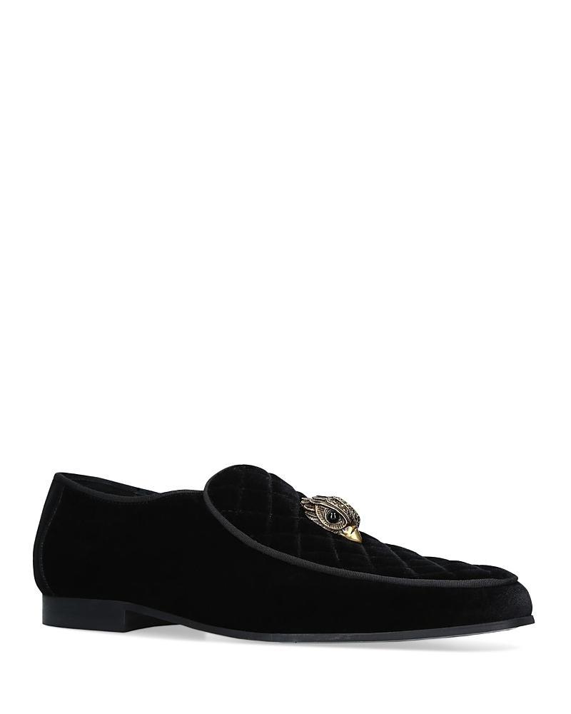 Kurt Geiger London Mens Hugh Quilted Suede Slip On Loafers Product Image