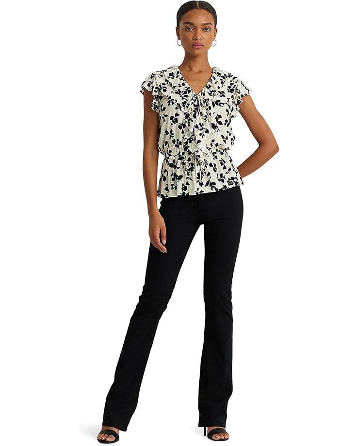 Short Sleeve Fountain Smocked Yoke Top Product Image
