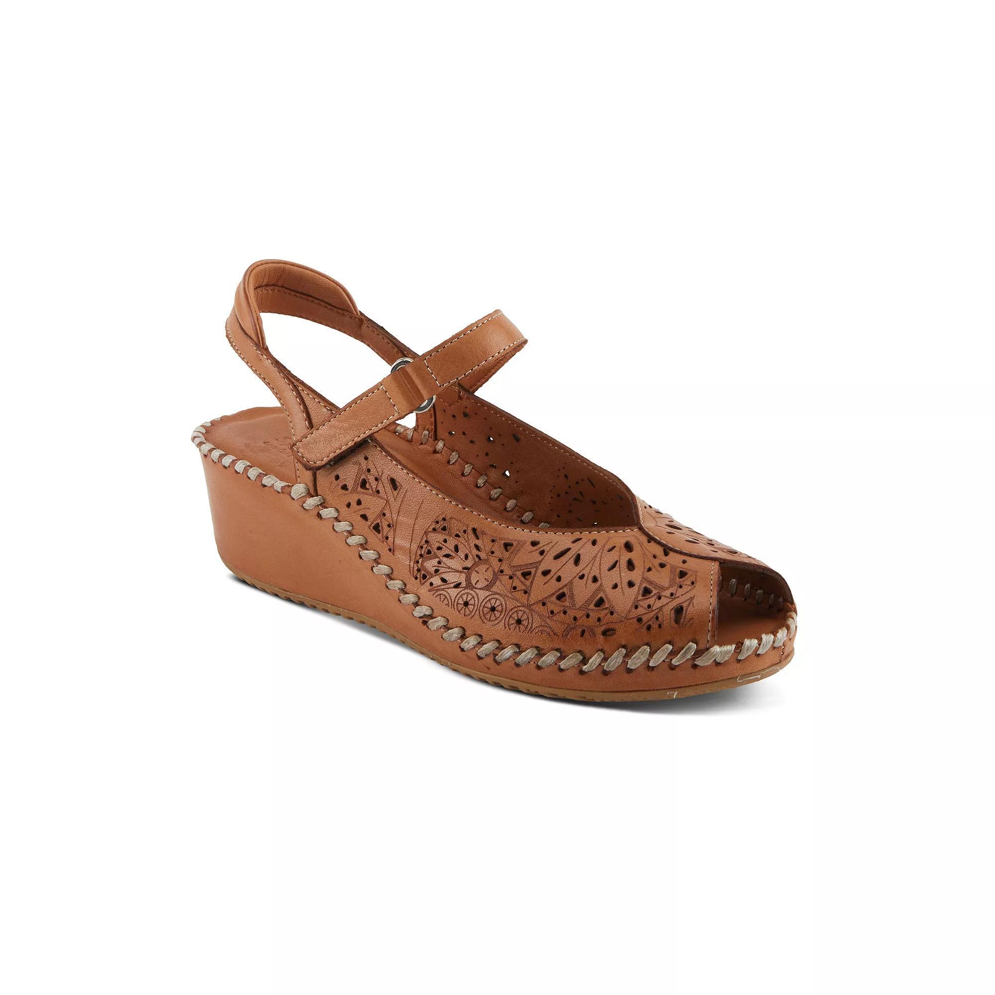 Spring Step Santorini Women's Leather Dress Sandals, Size: 36, Camel Product Image