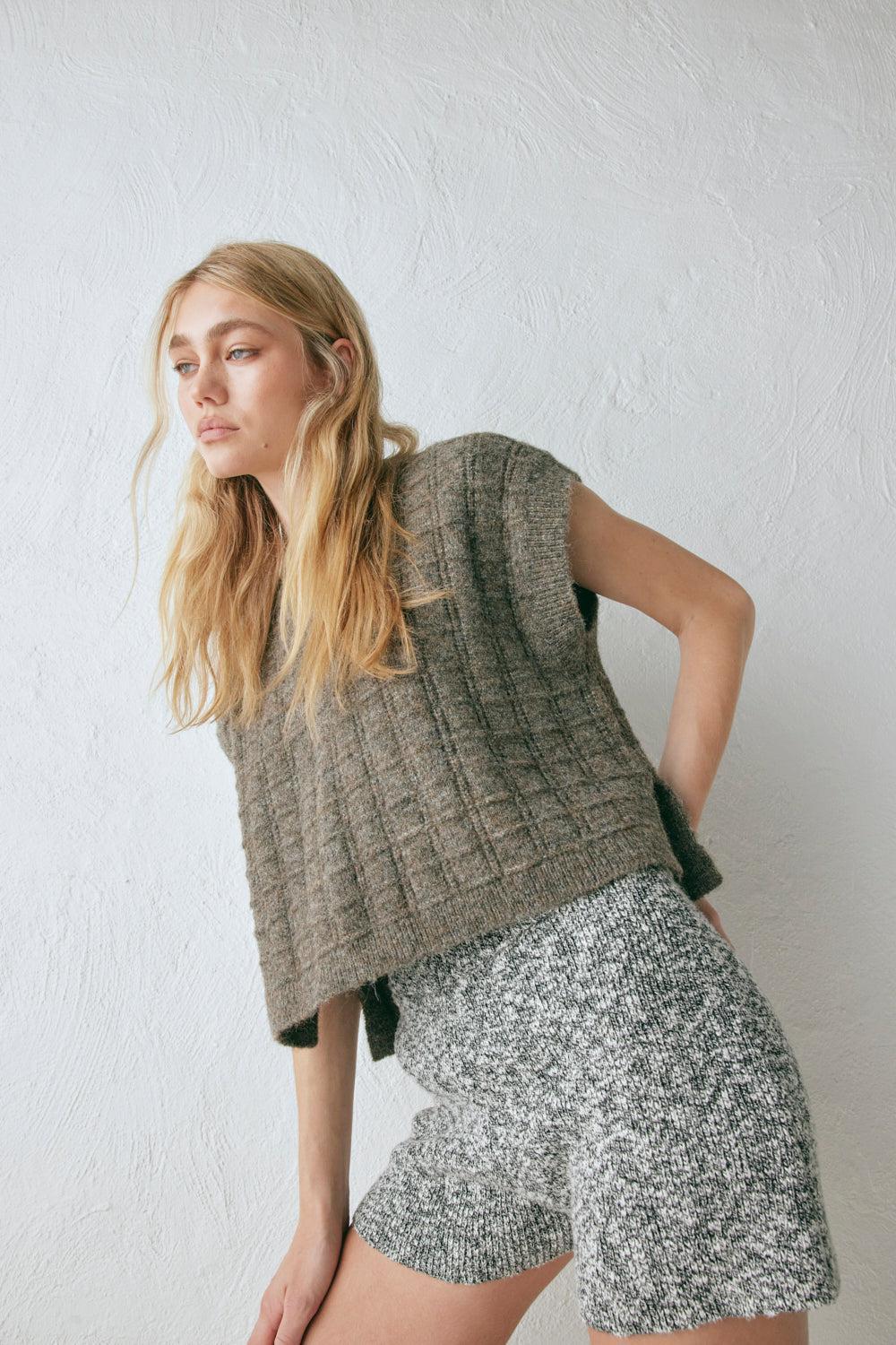 Bibi Knit Vest Marle Product Image