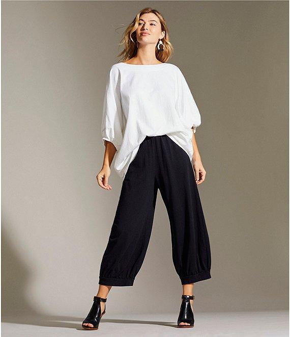 Bryn Walker Wilder Elbow Dolman Banded Short Sleeve Crew Neck Tunic Product Image