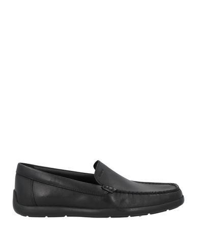 GEOX Men's Moner 2 Fit Leather Moc Toe Loafers In Black Oxford Product Image