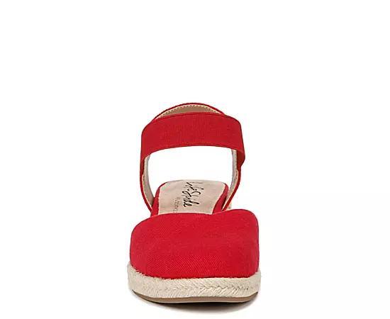 LifeStride Kimmie Women's Espadrille Wedges, Size: 8.5 Wide, Red Red Product Image