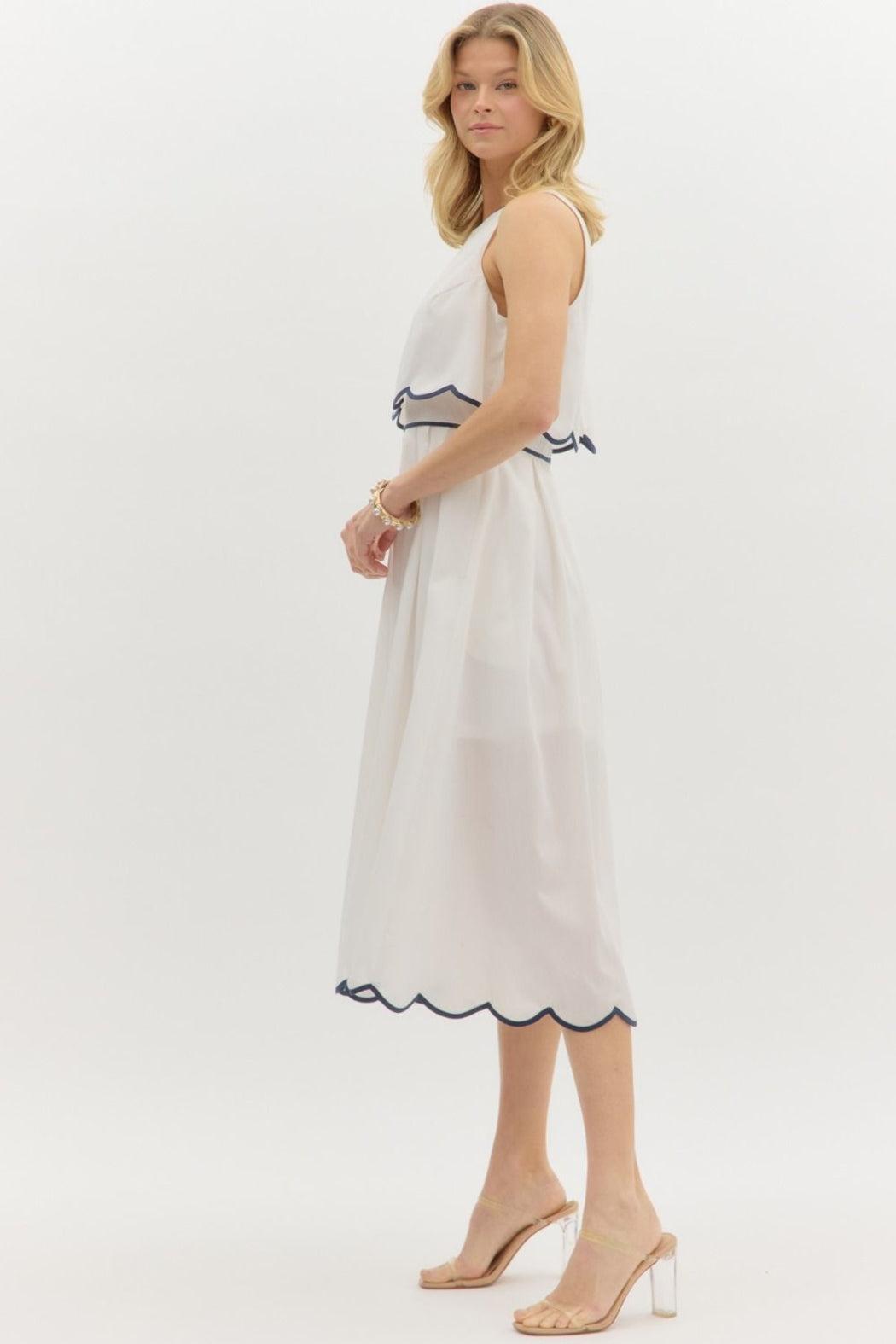The Scalloped Society Dress Product Image