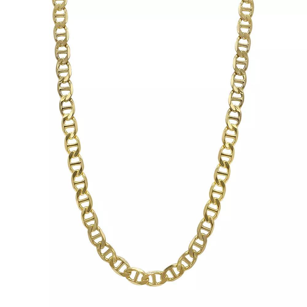 Adornia 14k Gold Plated Mariner Chain Necklace, Women's, Size: 24", Gold Tone Product Image