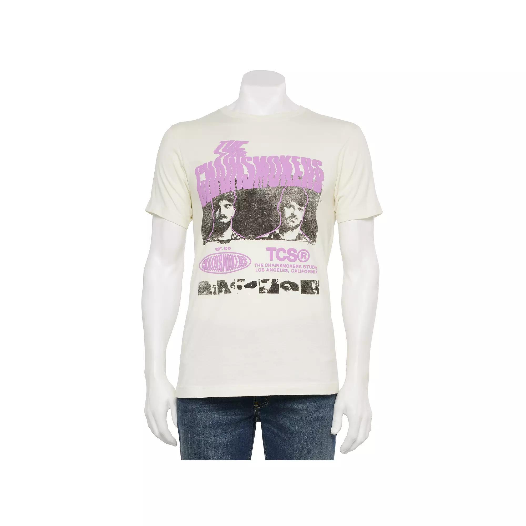 Mens The Chainsmokers Concert Tour Crewneck Graphic Tee Product Image