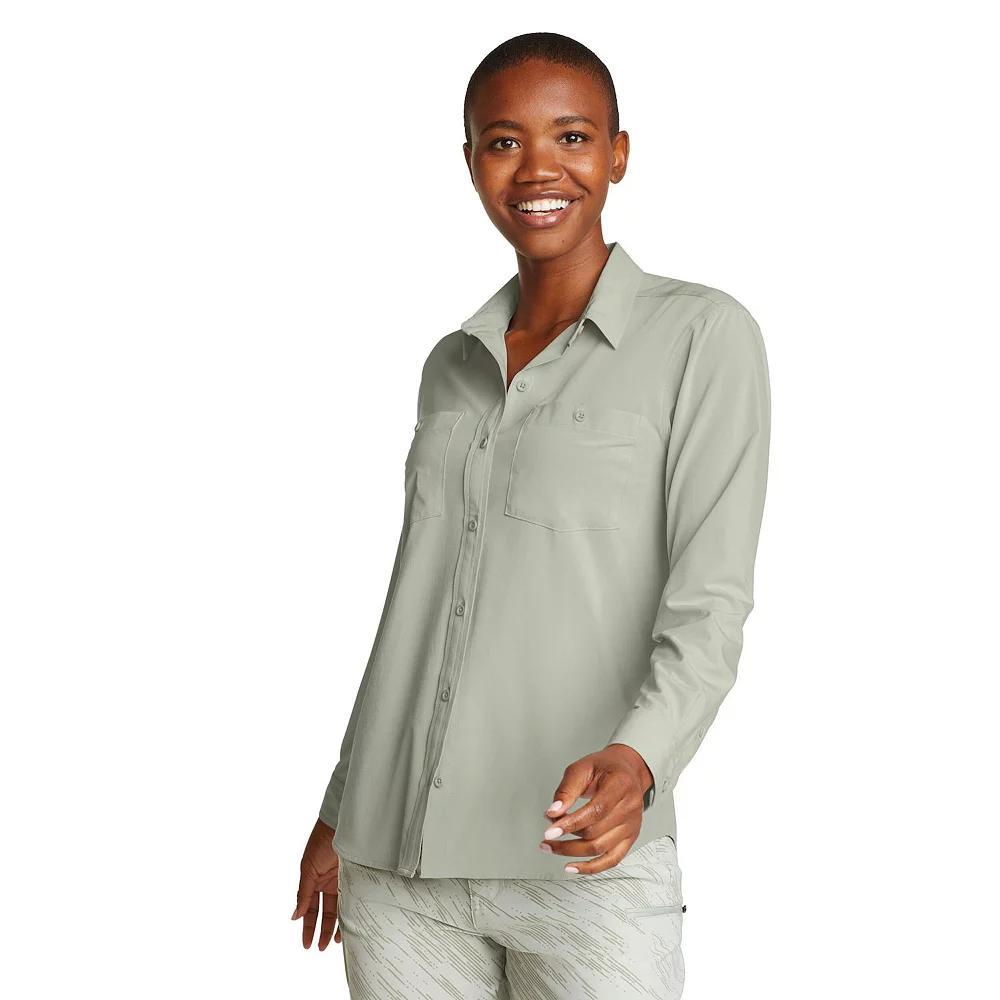 Women's Eddie Bauer Departure 3.0 Long Sleeve Shirt, Size: XXL, Black Product Image