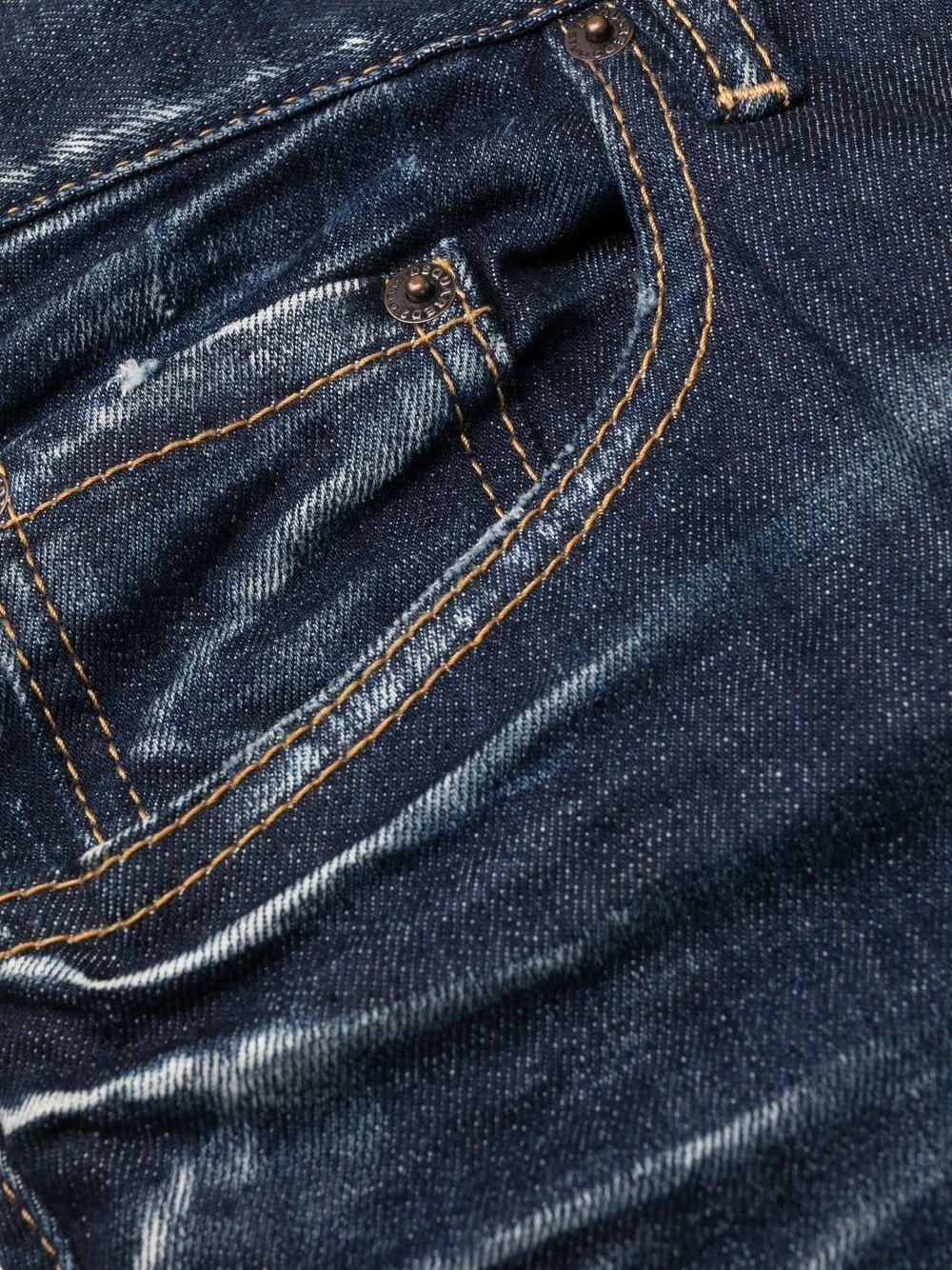bleach-effect skinny jeans Product Image
