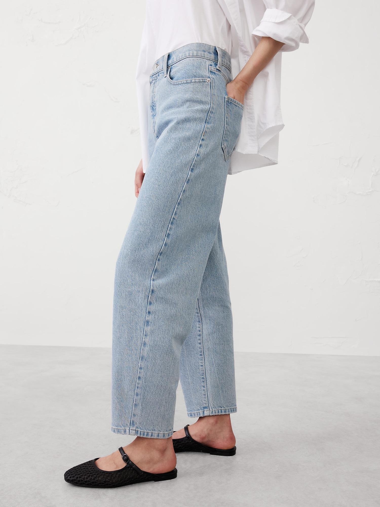 High-Rise Barrel Jean Product Image