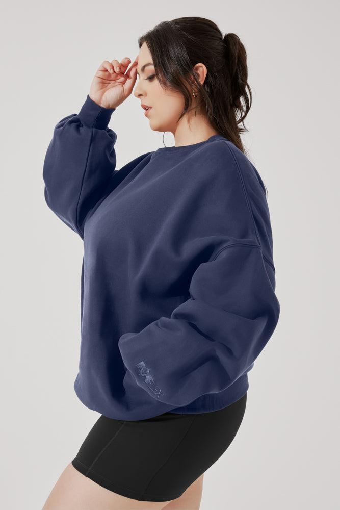 Cloud Crewneck Sweater - Merlot Product Image