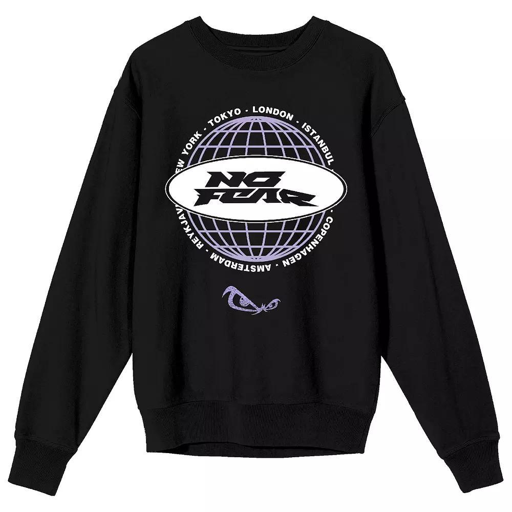 Men's No Fear Oval Logo Long Sleeve Graphic Tee, Size: XL, Black Product Image