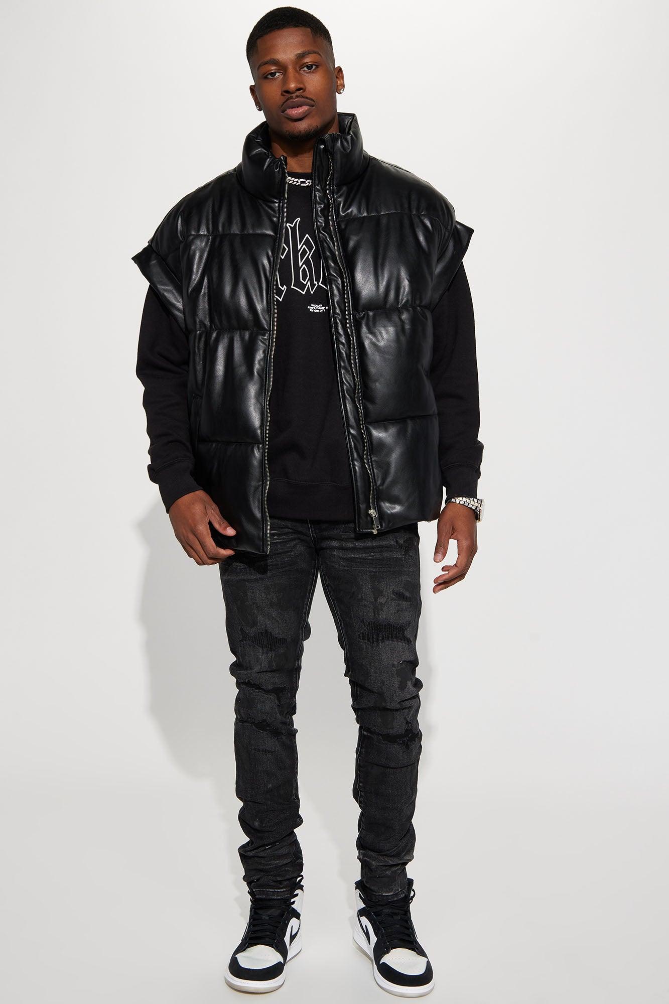Ask About Me Stacked Skinny Jeans - Black Product Image