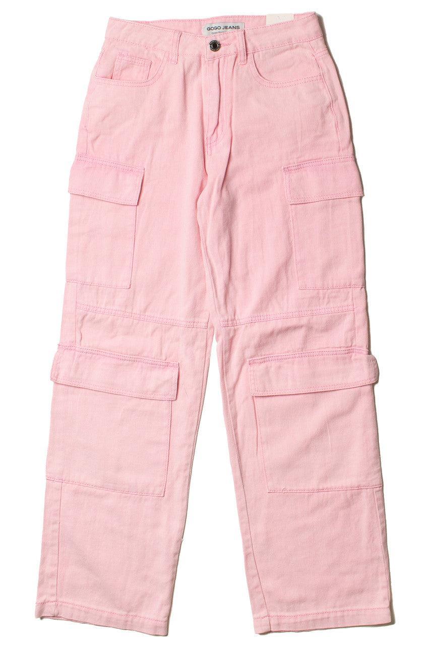 Light Pink Cargo Skater Jeans Product Image