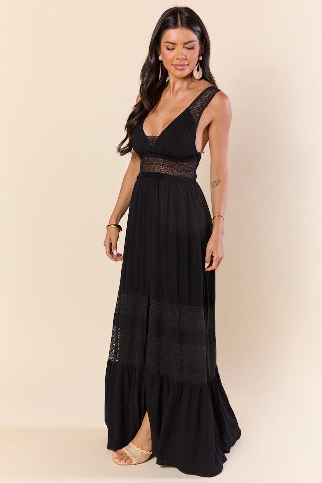 Summer Crush Black Maxi Dress SALE Product Image