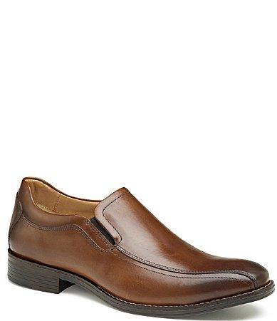 Johnston  Murphy Mens Lewis Leather Bike Toe Venetian Loafers Product Image