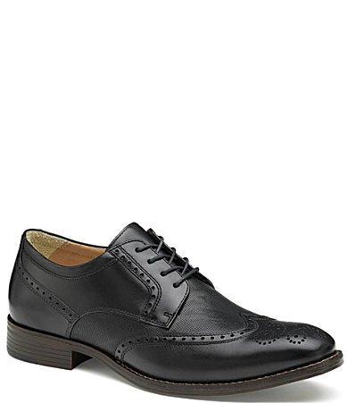 Johnston & Murphy Lewis Embossed Wing Tip Full Grain) Men's Shoes Product Image