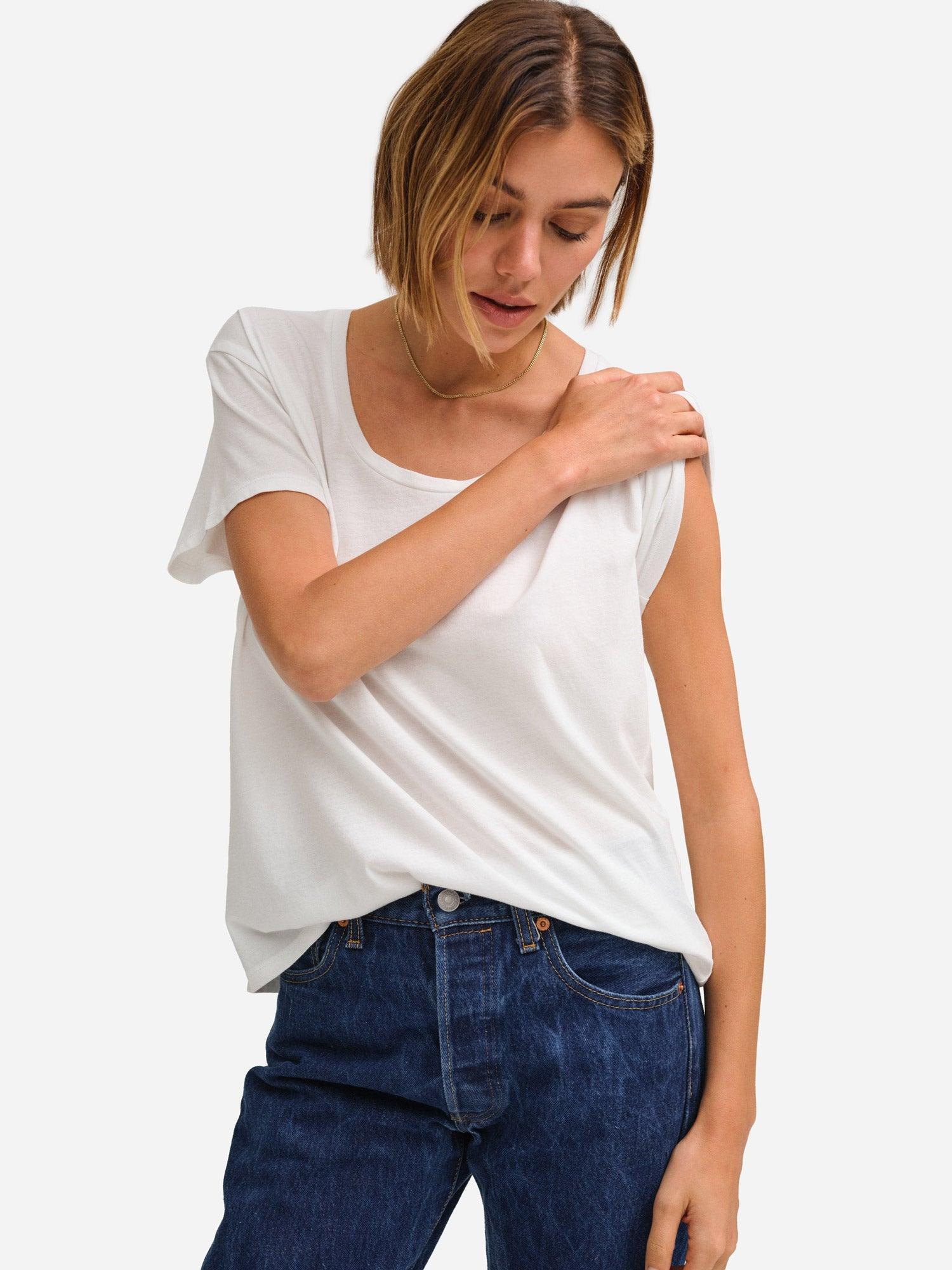 Organic Cotton Classic U-Neck Tee Female Product Image