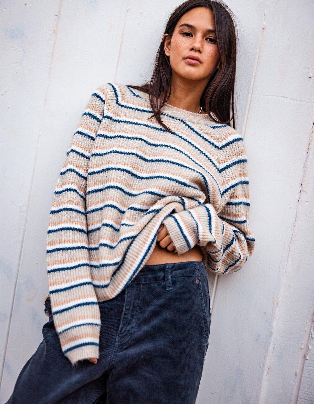 VOLCOM Girl Guide Womens Sweater - WHITE COMBO Product Image