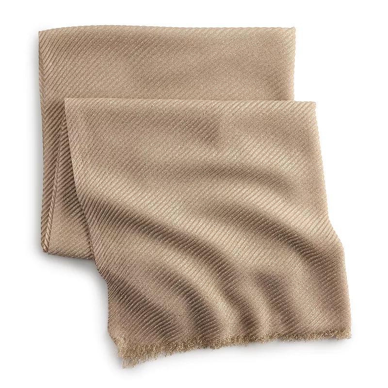 Womens Nine West Pleated Wrap with Shine, Grey Wash Product Image