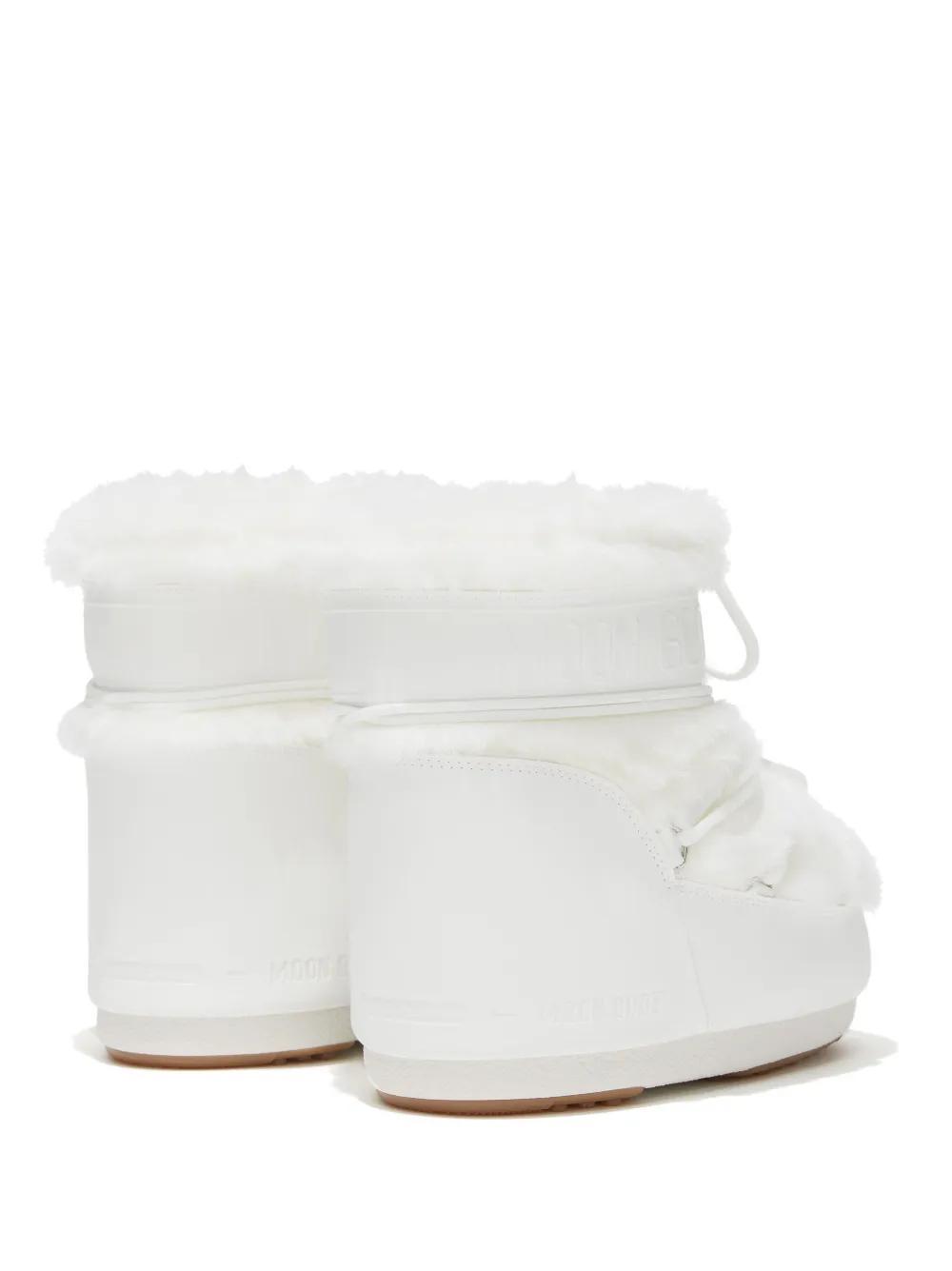 MOON BOOT Icon Low Faux Fur Boots Optical White Product Image