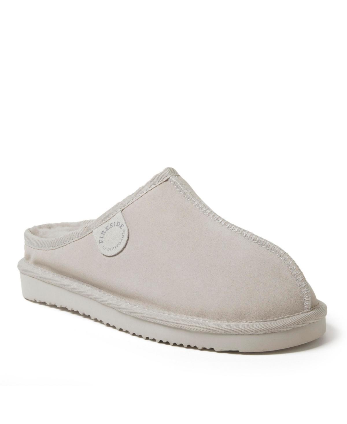 Women's Fireside By Dearfoams Greta Wool-Lined Clog Slippers, Size: 9, Black Product Image