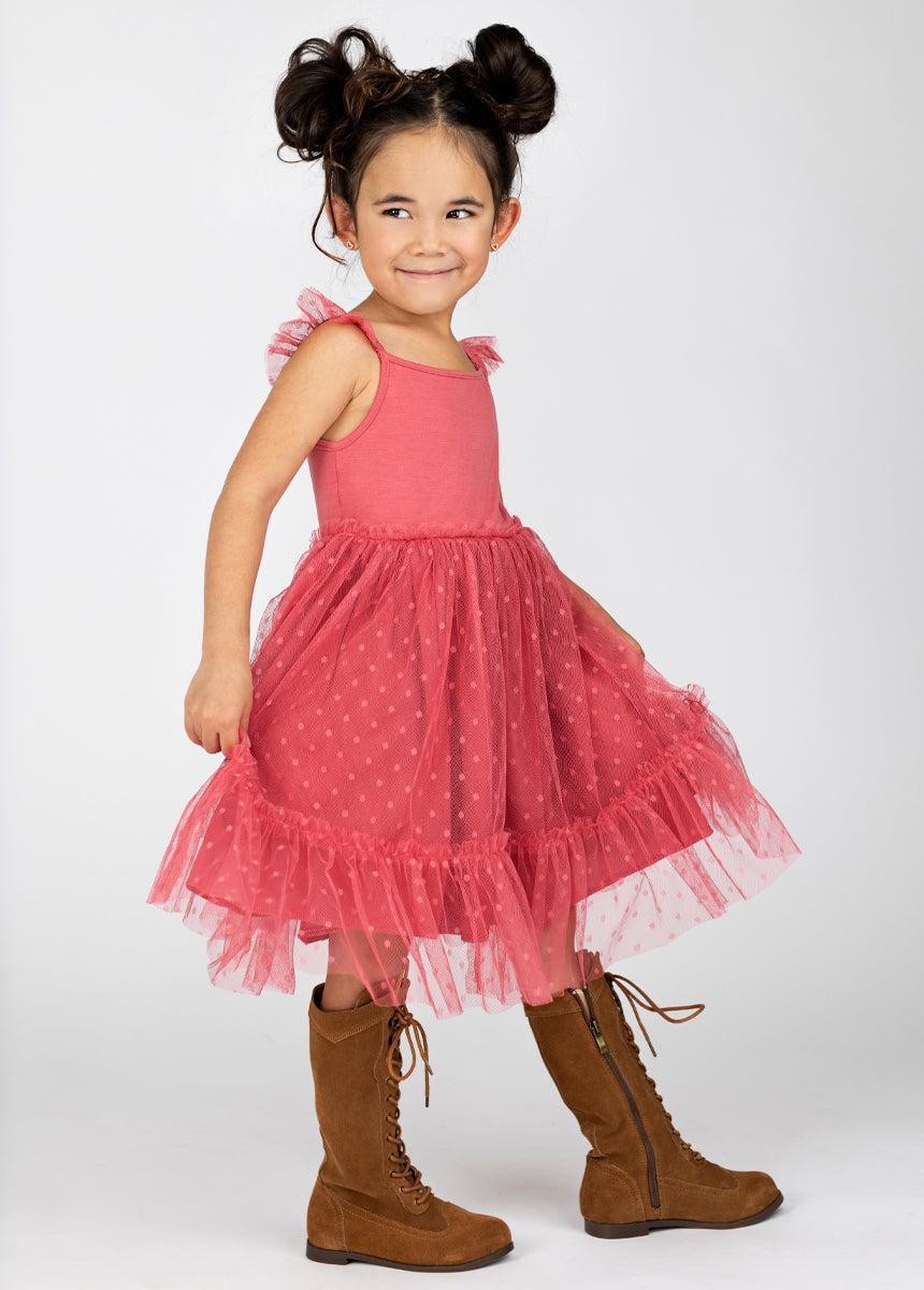 Leigh Dress in Wild Rose Girls Product Image