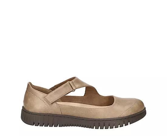 Easy Street Joyful Women's Mary Jane Flats, Size: 6.5 Wide, Brown Product Image