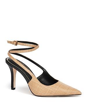Paige Womens Sawyer Ankle Wrap Pointed Toe Pumps Product Image