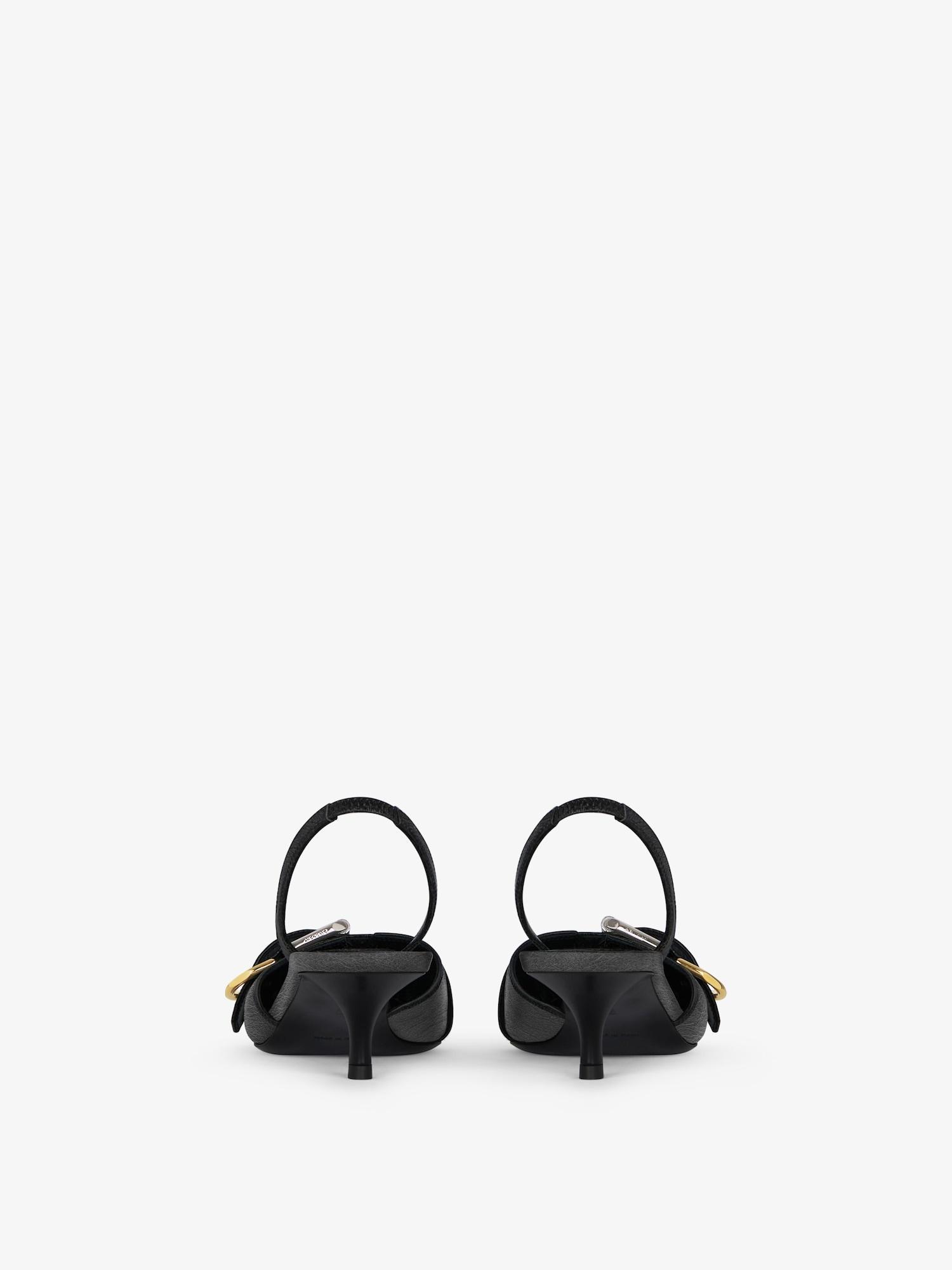 Voyou slingbacks in leather Product Image