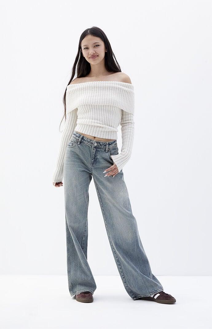Women's Casey Tint Low Rise Baggy Jeans - Product Image