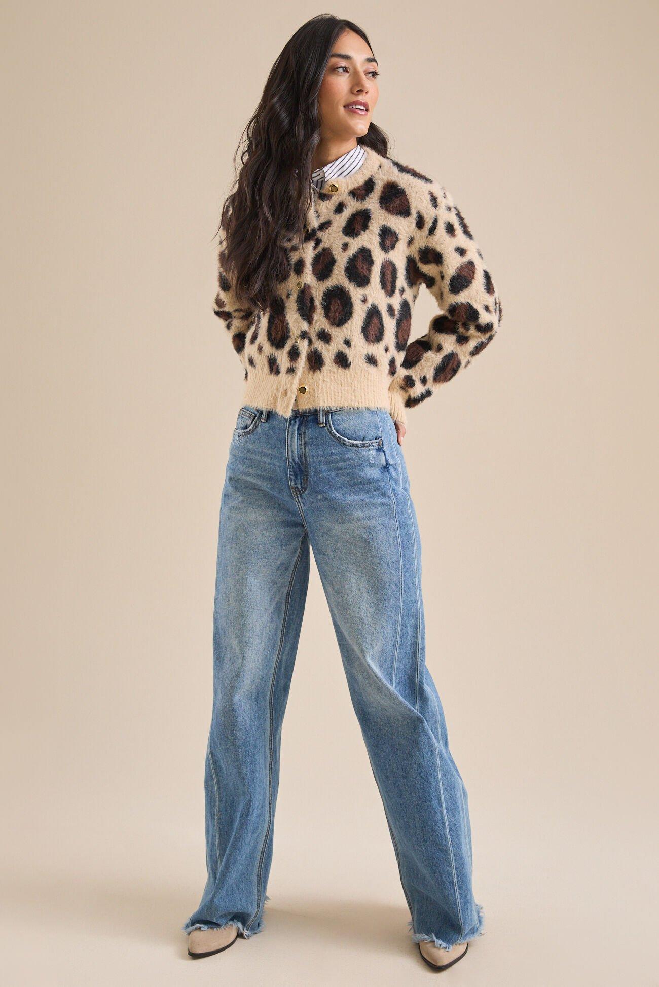 Sara Eyelash Cardigan Product Image