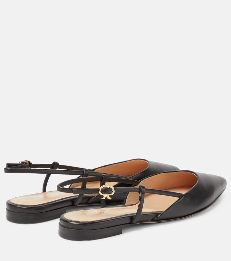 GIANVITO ROSSI Ribbon Sling 05 Flats In Black Product Image
