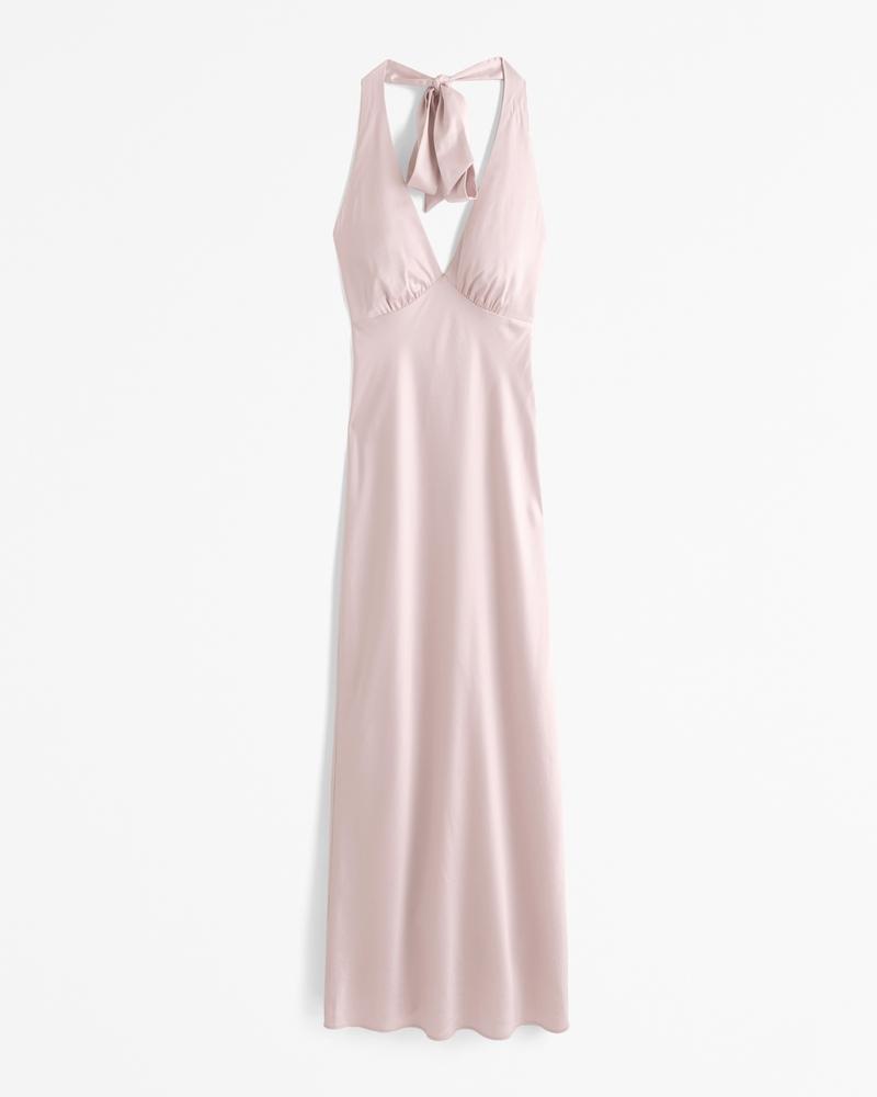 Halter Slip Maxi Dress Product Image