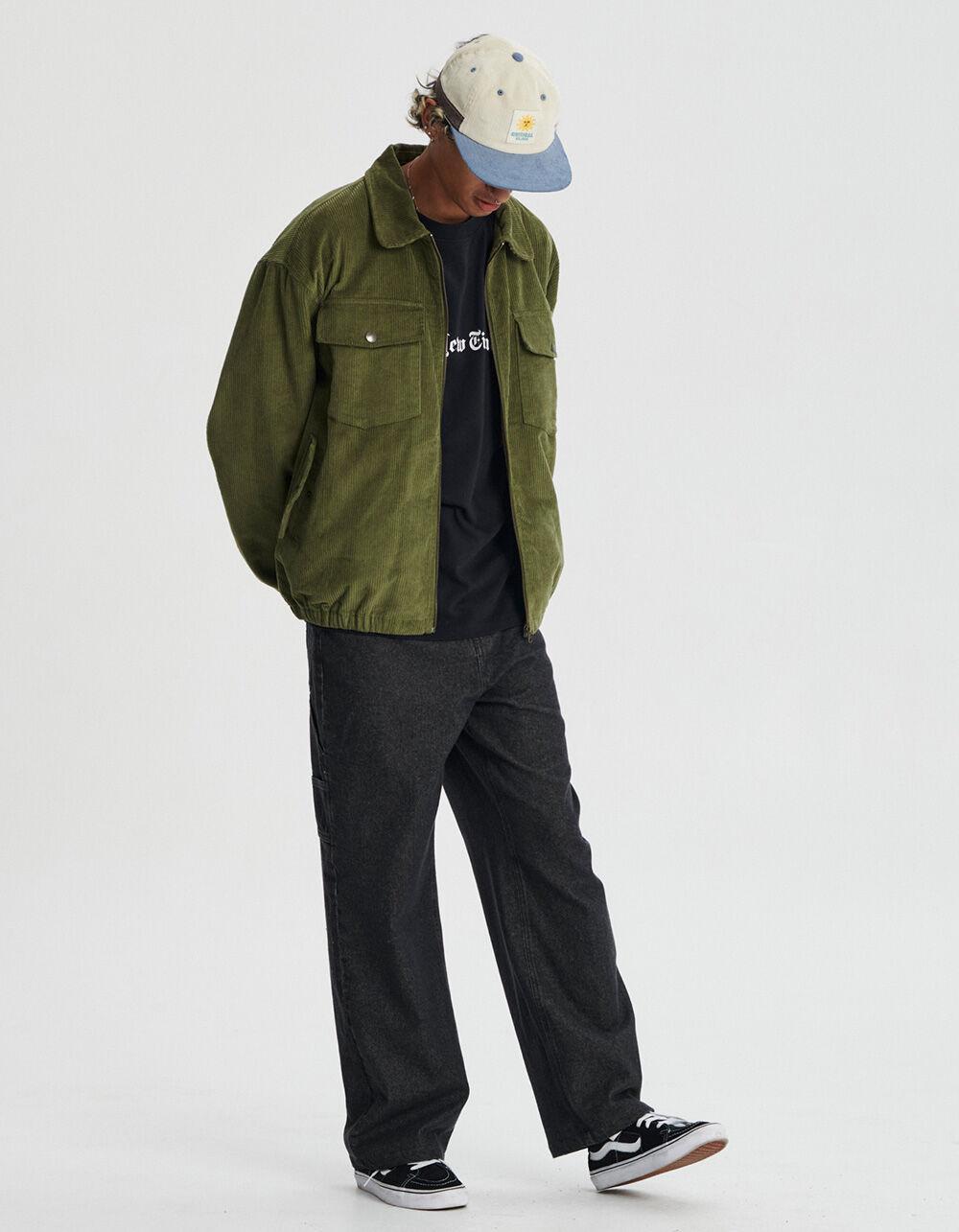THE CRITICAL SLIDE SOCIETY Blackbird Mens Corduroy Jacket - OLIVE Product Image