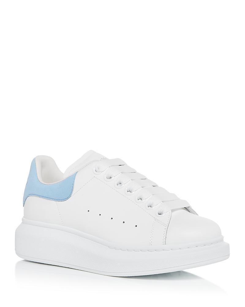 McQueen Womens Oversized Suede Heel Detail Sneakers Product Image